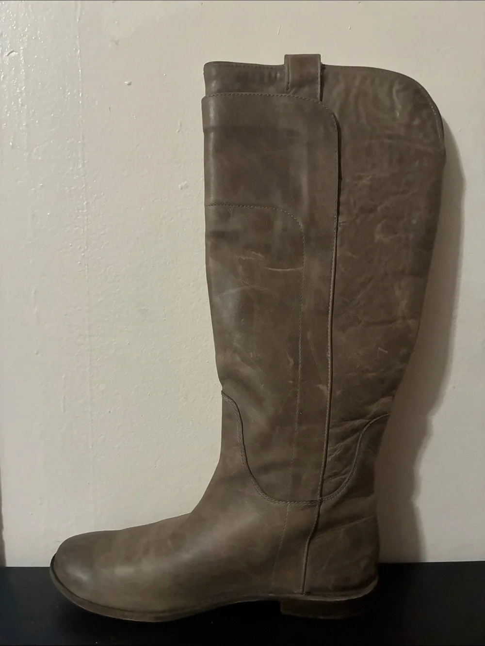 Frye Paige Tall Riding Boot featuring a distinct women’s size 6.5